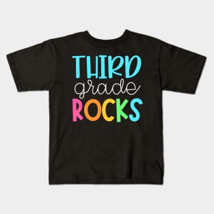 Third Grade Teacher Team Shirts - 3rd Grade Rocks Kids T-Shirt